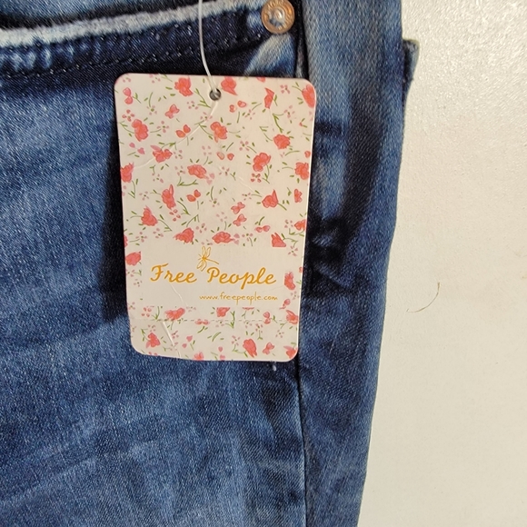 Free People High Rise Busted Knee Skinny - Picture 7 of 8